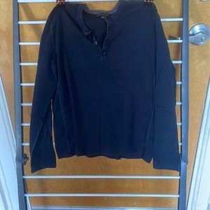 long sleeve quarter button shirt